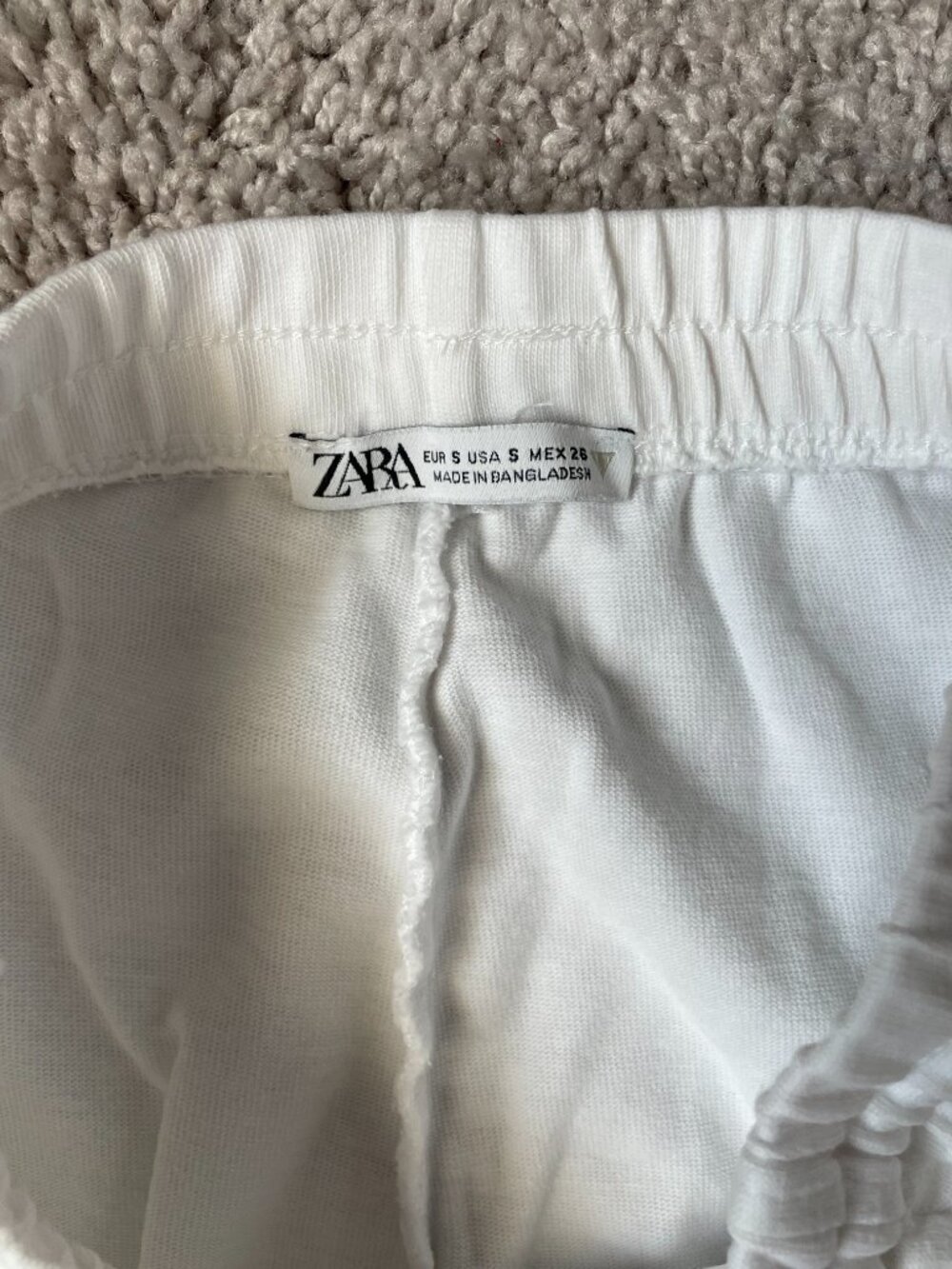 Zara White Sweatpants - Picture 3 of 4